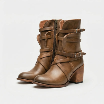 Women's Heeled Ankle Boots - Lenia