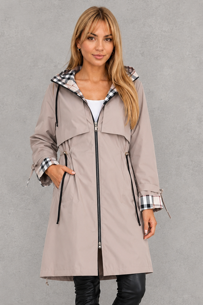 Women's Waterproof Rain Coat with Hood – Windproof Lightweight Jacket 2