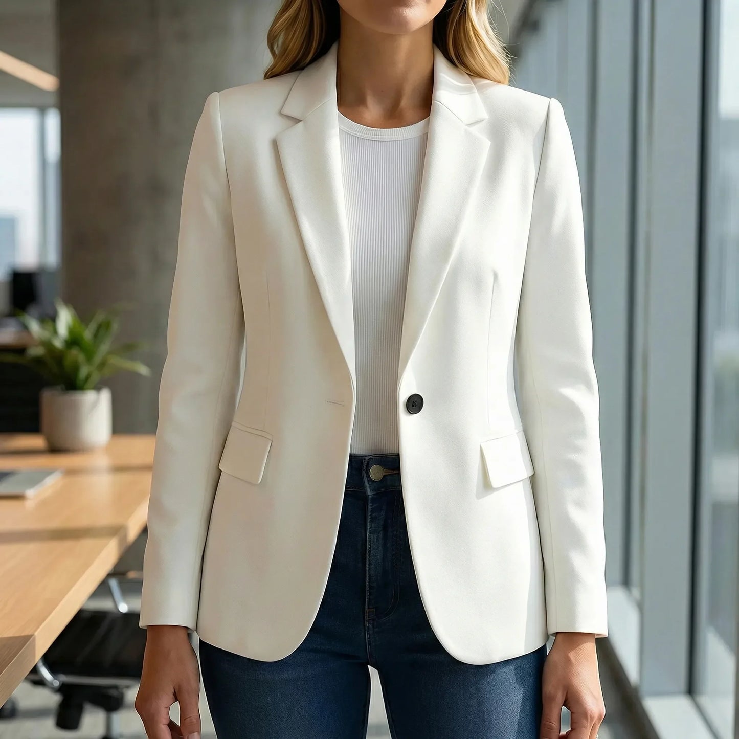Womens Blazer With A Comfortable Stretch Fit - Alexandra
