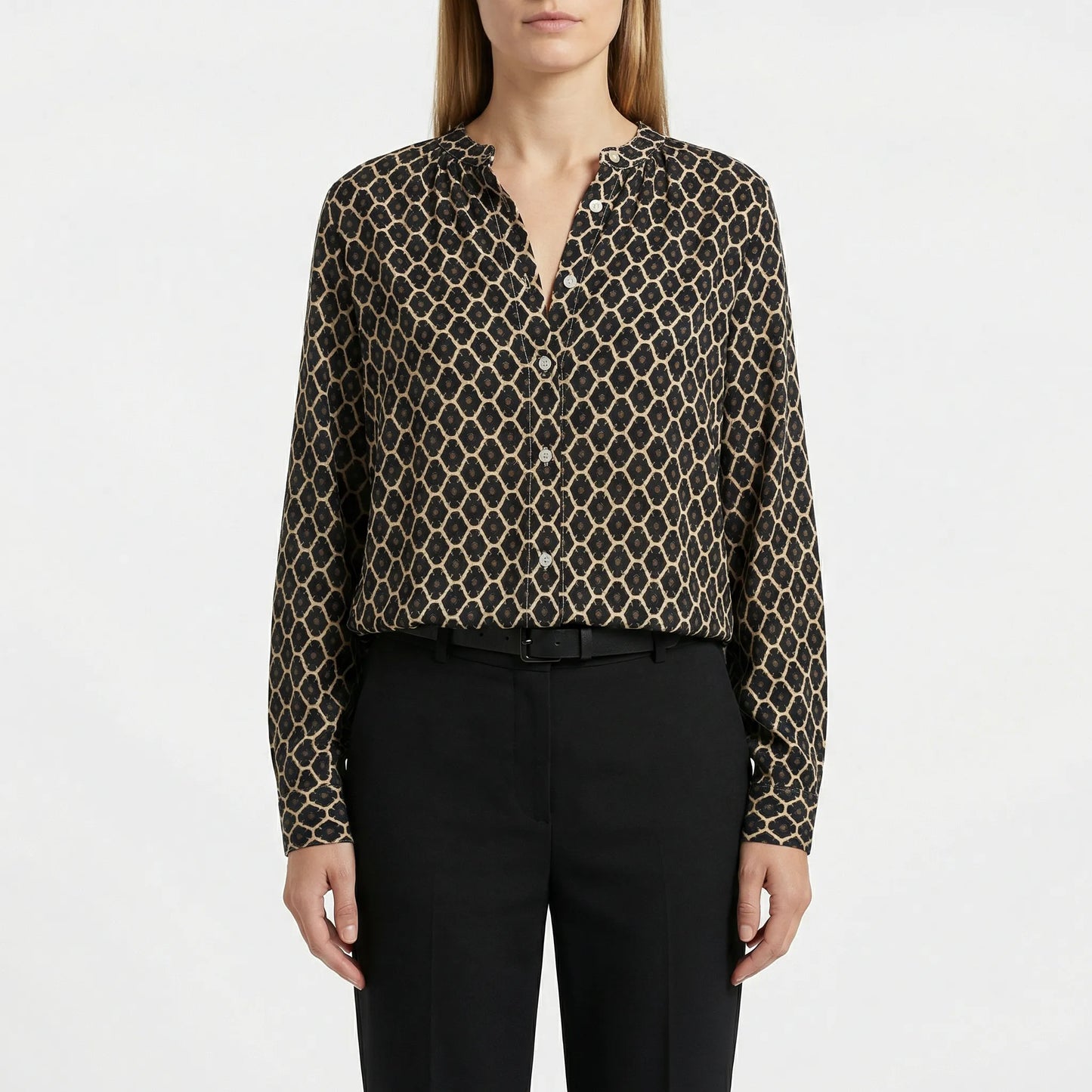 Womens Long Sleeve Blouse - Marla