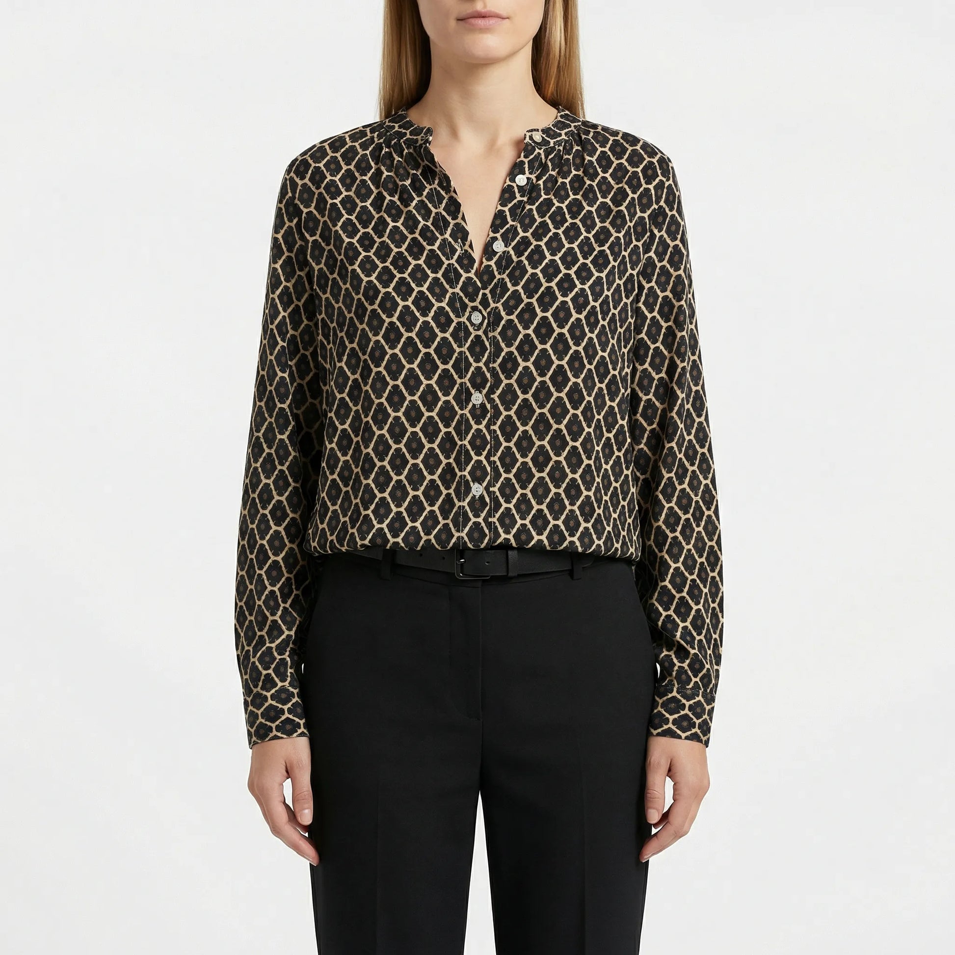 Womens Long Sleeve Blouse - Marla