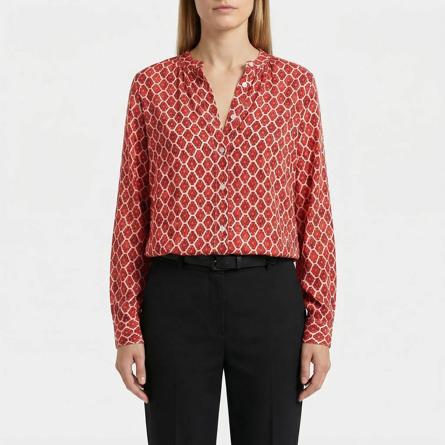 Womens Long Sleeve Blouse - Marla