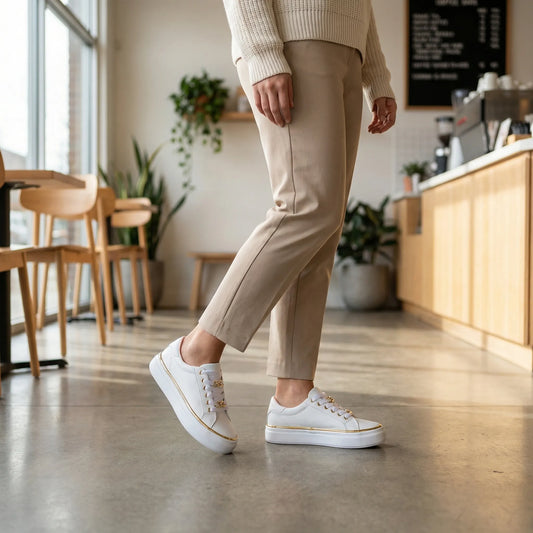 Womens Stylish Trainers With Platform - Tamia
