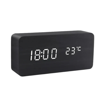 Elegant LED Wood Clock with Voice Control 9