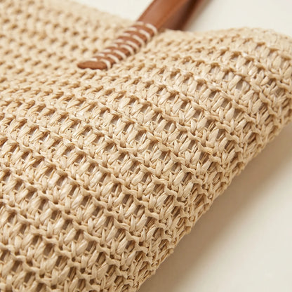Woven Casual Summer Tote - Wovena