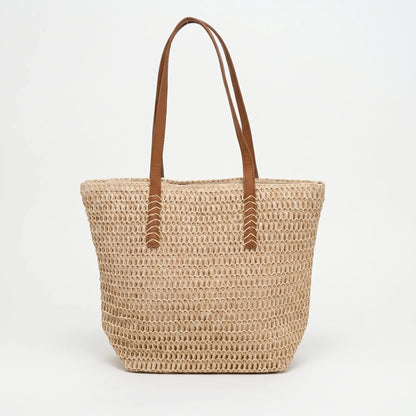 Woven Casual Summer Tote - Wovena