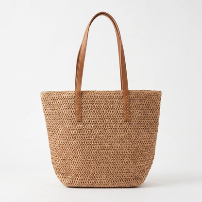 Woven Casual Summer Tote - Wovena