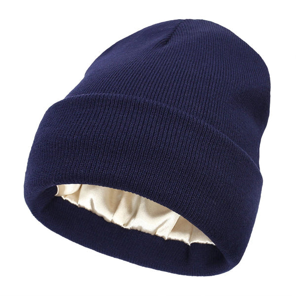 Winter Beanie with Silk Lining - Noor