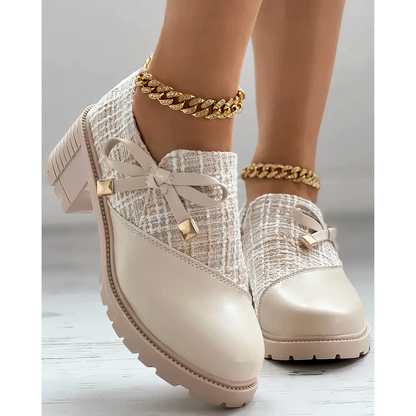 Elegant block-heeled shoes with pointed accents – Florina Autumn Magic Edition