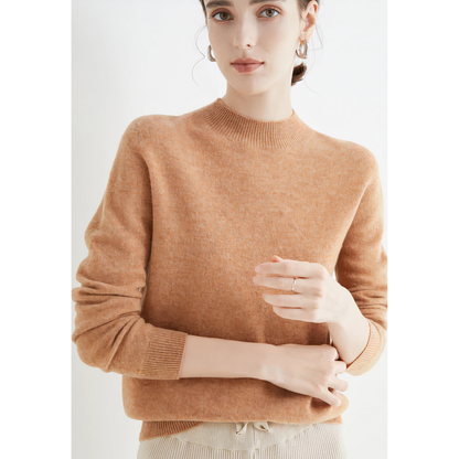 Luxury Knitted Cashmere Sweater for Women - Evelina