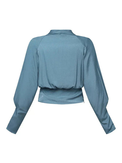 Trendy Women's V-Neck Blouse - Elena