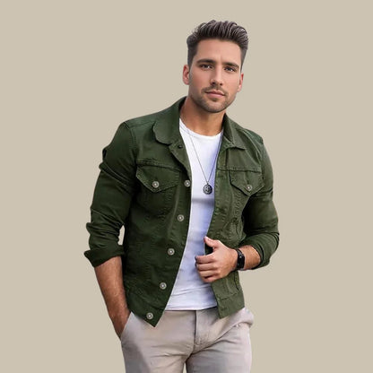 Men's Denim Jacket with Slim Fit – Milan
