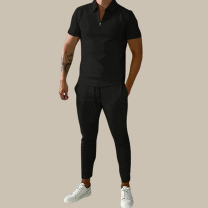 Fashionable 2-Piece Men's Set | Nova Polo and Trousers