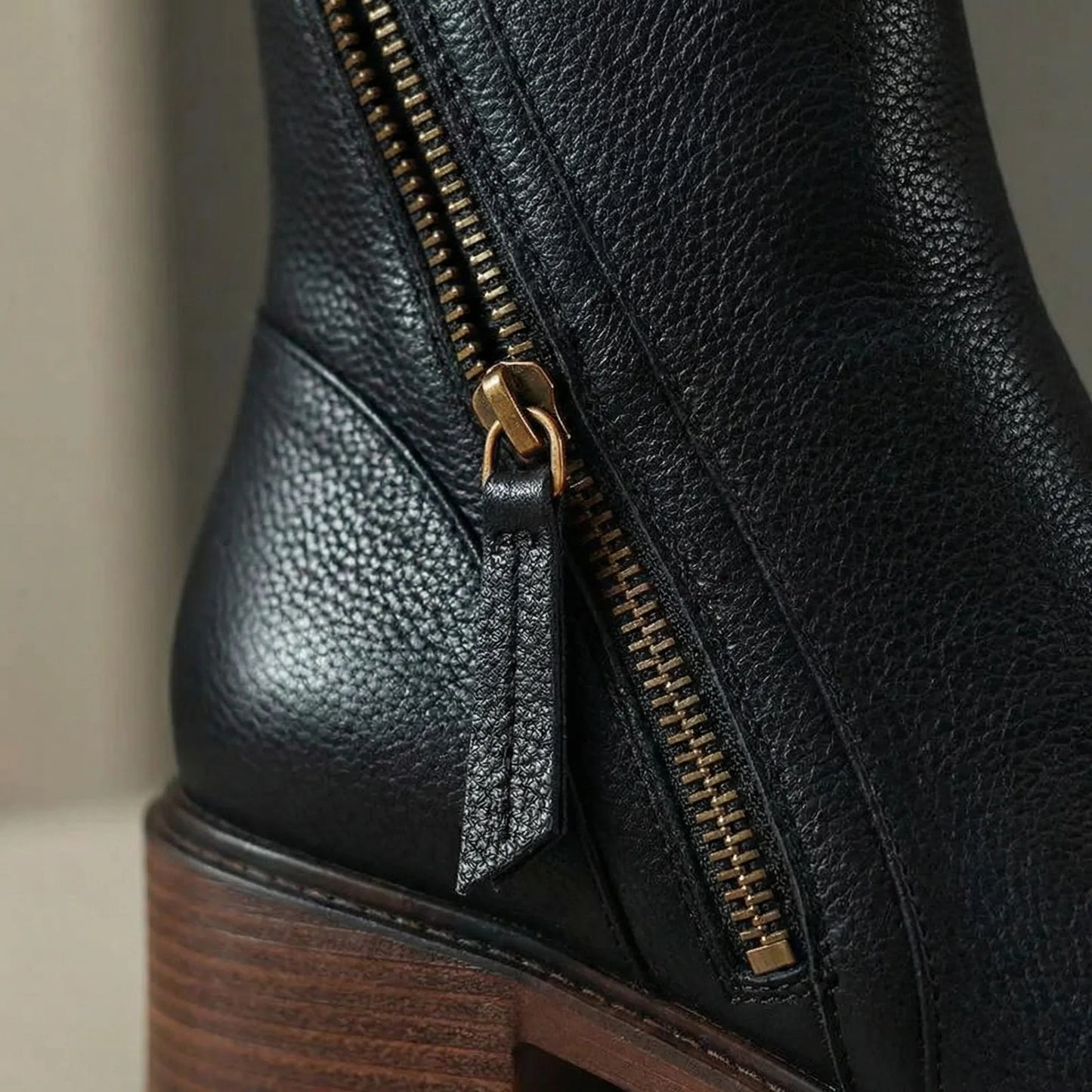 Zip-Up Ankle Boots - Lea