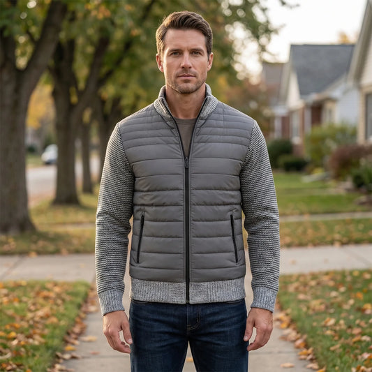 Zip-Up Stand Collar Men's Jacket - Felipe