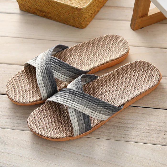 Casual linen slippers for men – Atlas