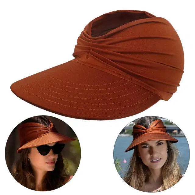 Foldable sun hat with a large brim and UV protection – Babes