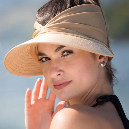 Foldable sun hat with a large brim and UV protection – Babes