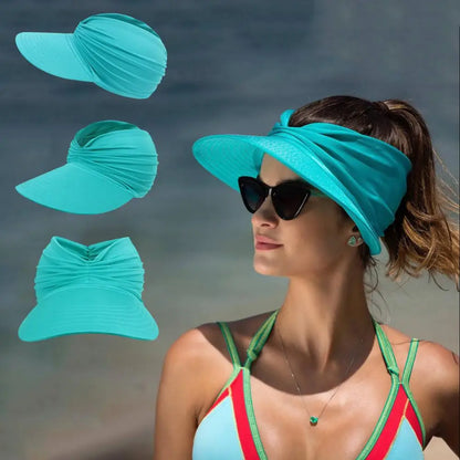 Foldable sun hat with a large brim and UV protection – Babes