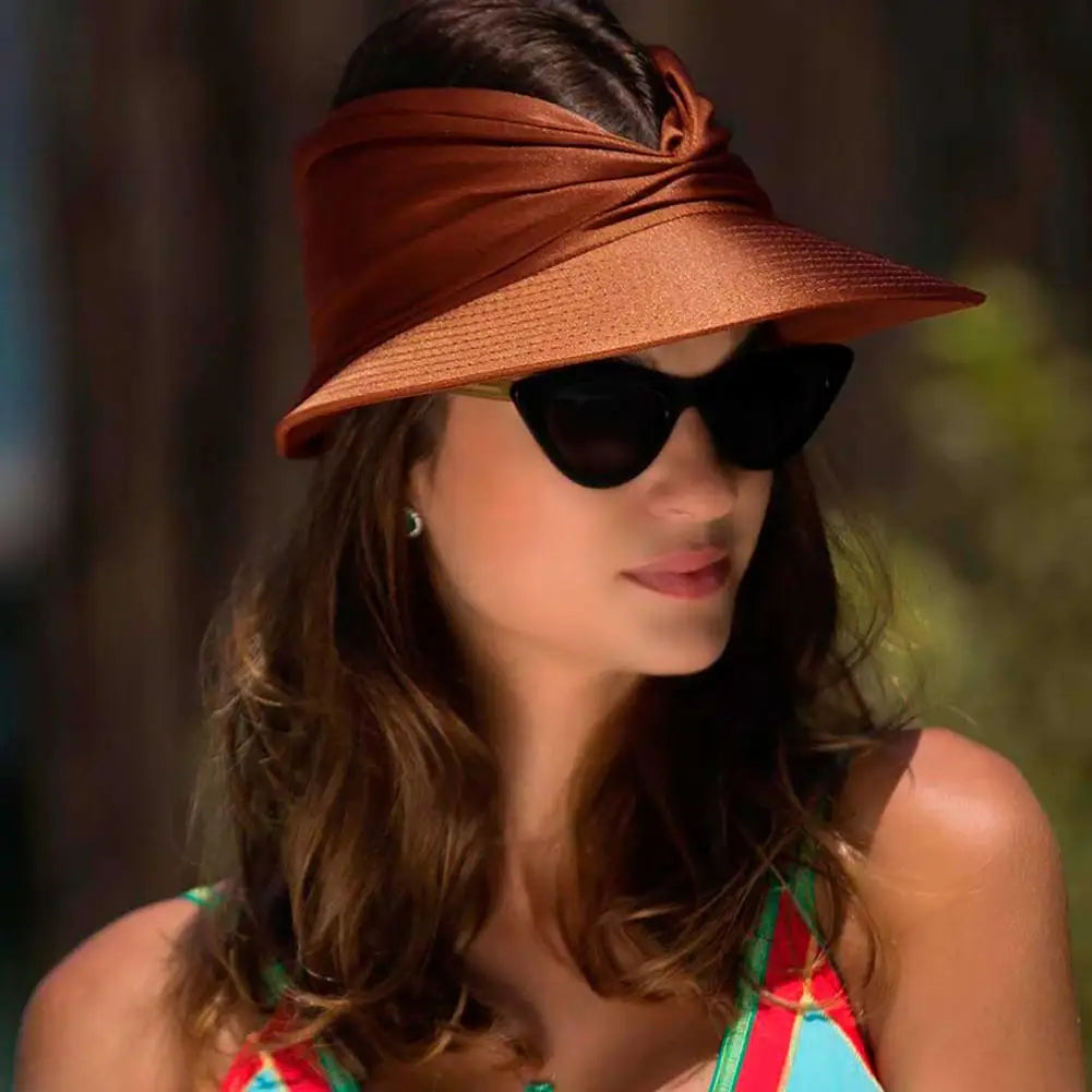 Foldable sun hat with a large brim and UV protection – Babes