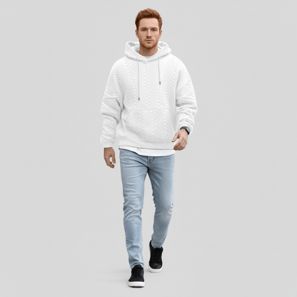 Zopfmuster-Pullover Mit Kapuze - Carlos
