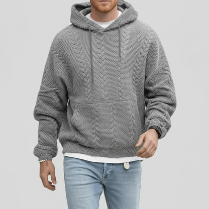 Zopfmuster-Pullover Mit Kapuze - Carlos