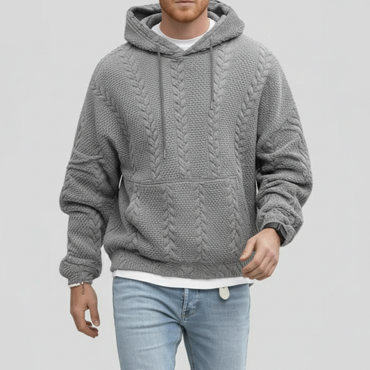 Zopfmuster-Pullover Mit Kapuze - Carlos