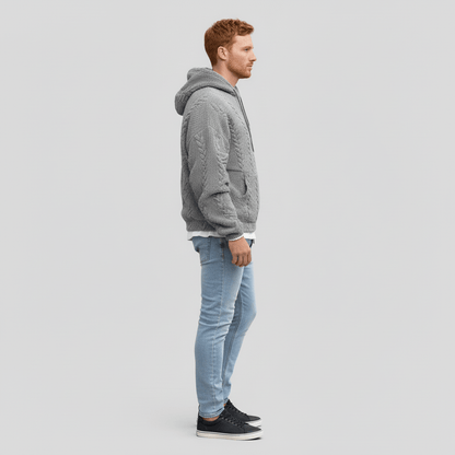 Zopfmuster-Pullover Mit Kapuze - Carlos