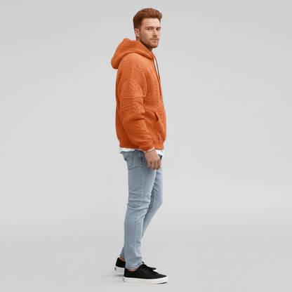 Zopfmuster-Pullover Mit Kapuze - Carlos