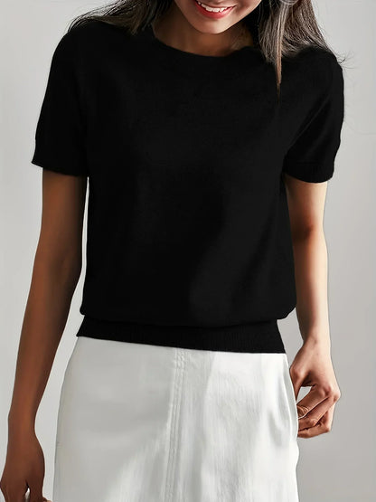 Ladies Short Sleeve Spring Sweater – Mila