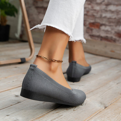 Autumn orthopaedic women's ballet flats with comfort sole & classic design – Mia
