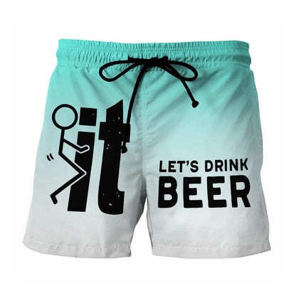 Hawaii Men's Swim Shorts with Elastic Waistband – Fabio