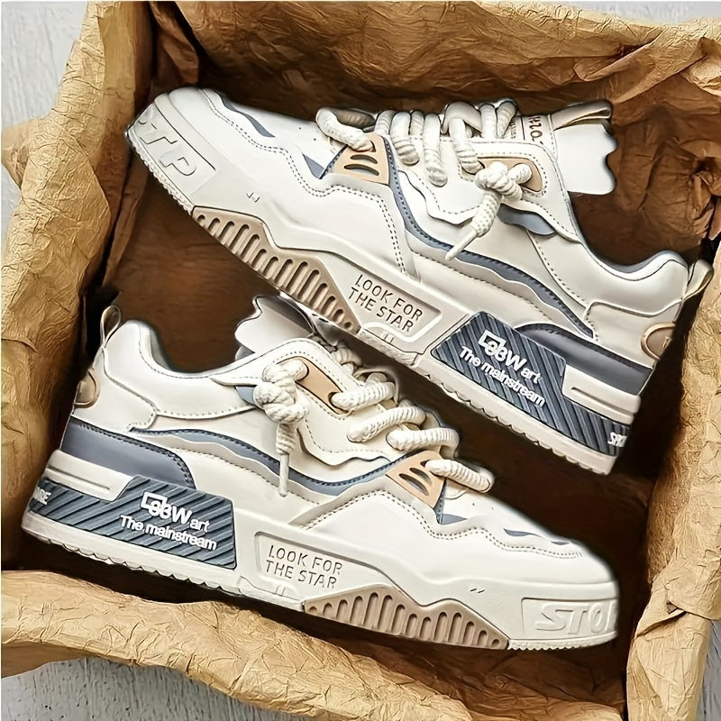 Chunky men's streetwear sneaker with tread sole & comfort padding - Cairo