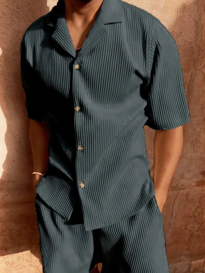 Trendy men's corduroy summer suit – Mauro