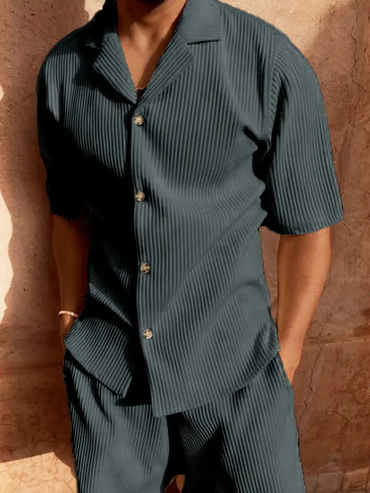Trendy men's corduroy summer suit – Mauro