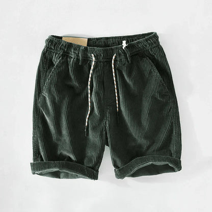Summer men's cotton shorts with drawstring – Leon