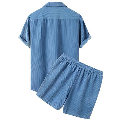 Two-Piece Men's Velvet Summer Set - Fabio