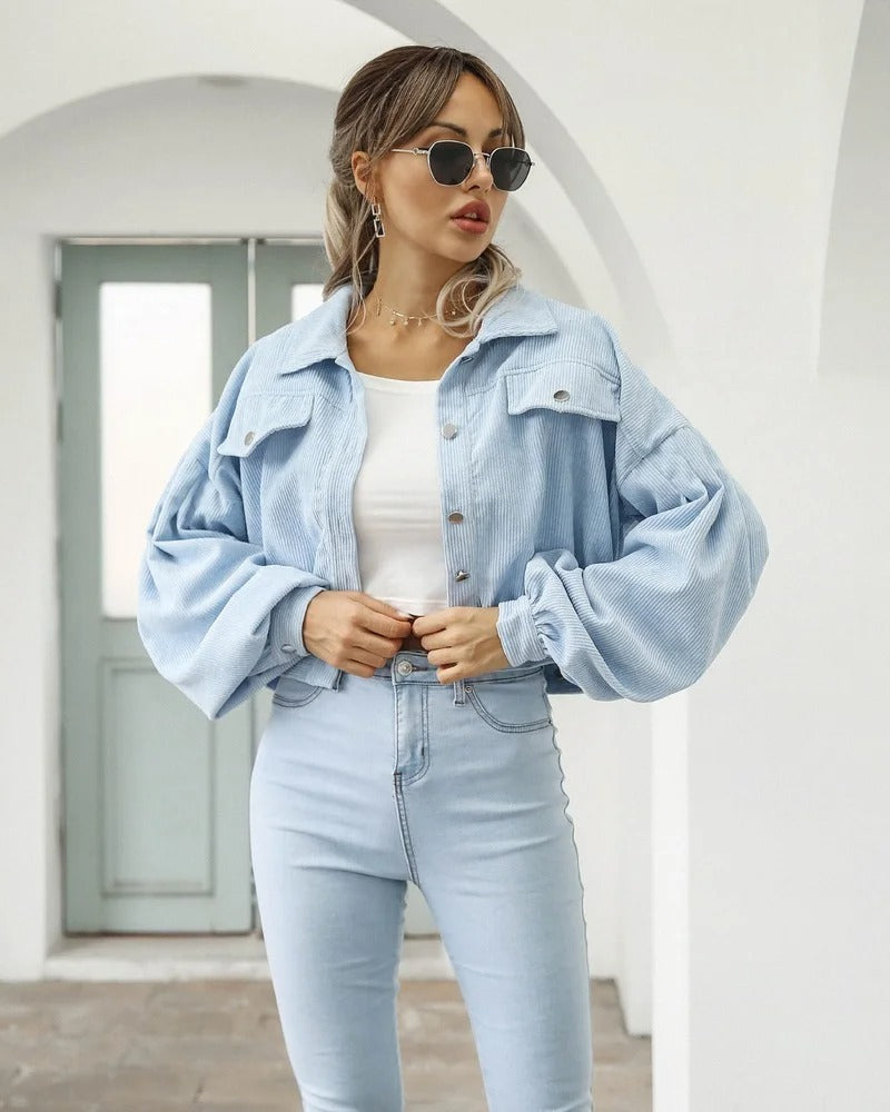 Stylish short denim jacket - Amira