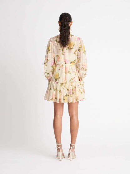 Mini shirt dress with lace trim – Sylvie Herbstzauber
