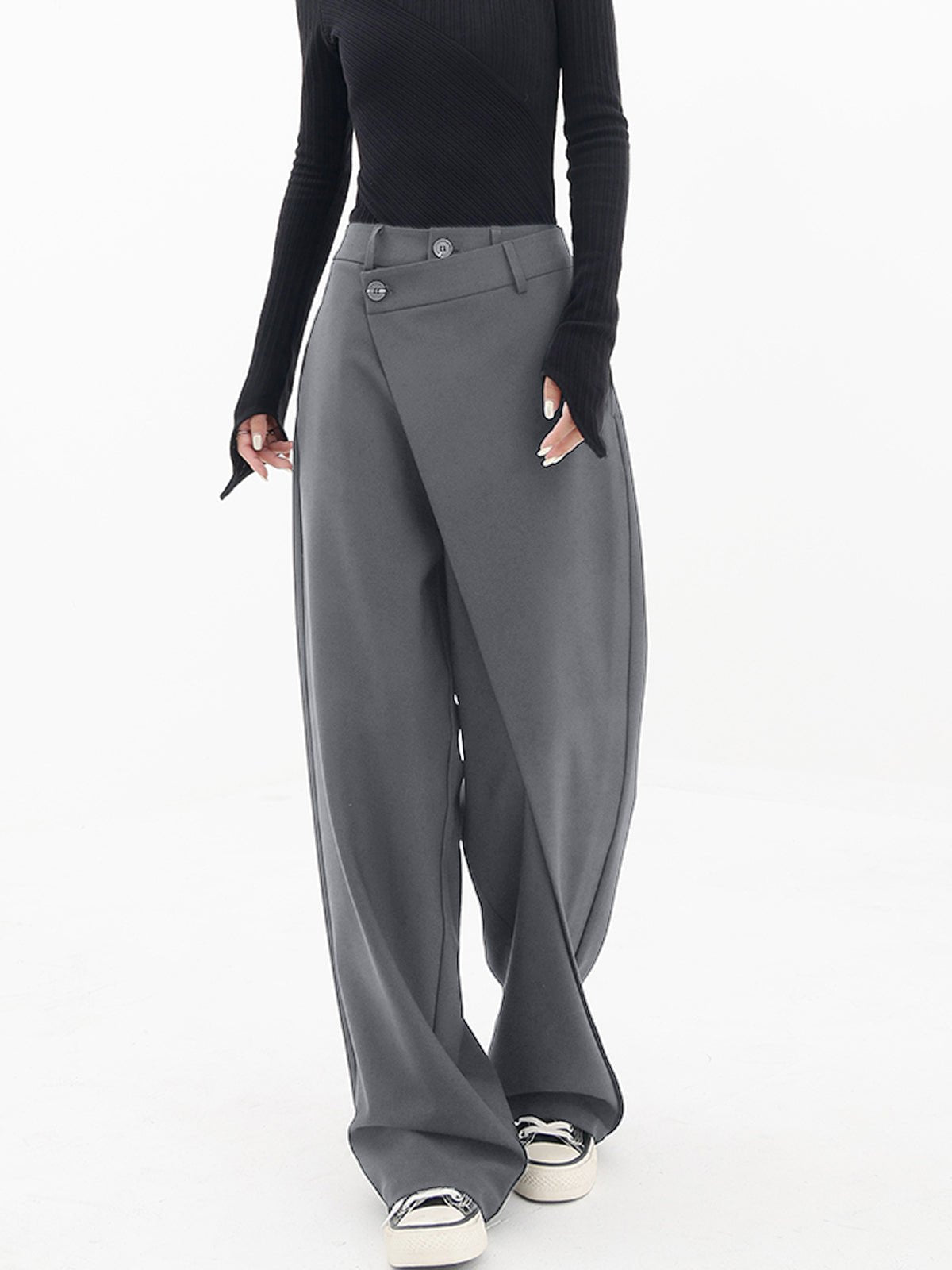 Asymmetrical Comfort Trousers - Livia