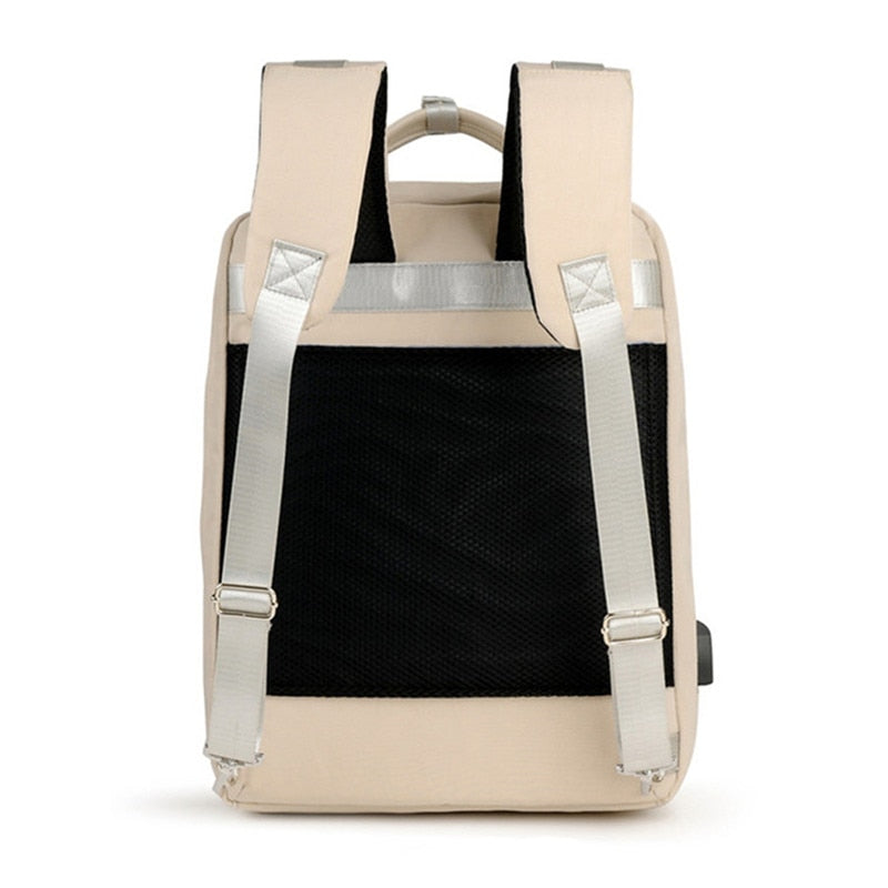 Secure anti-theft backpack with hidden zips and USB charging.
