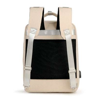 Secure anti-theft backpack with hidden zips and USB charging.