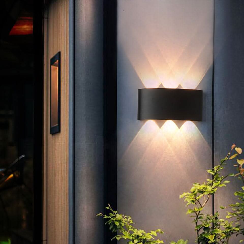 Waterproof LED Outdoor Wall Light – Sleek Aluminum Energy-Saving Fixture 1