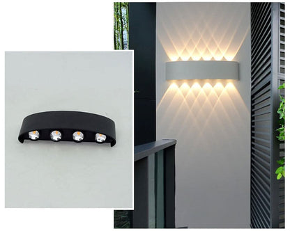 Waterproof LED Outdoor Wall Light – Sleek Aluminum Energy-Saving Fixture 6