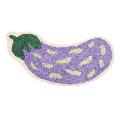 Anti-Slip Bathroom Mat with Banana or Eggplant Design - ZestPad