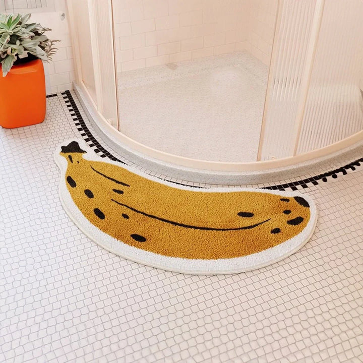 Anti-Slip Bathroom Mat with Banana or Eggplant Design - ZestPad