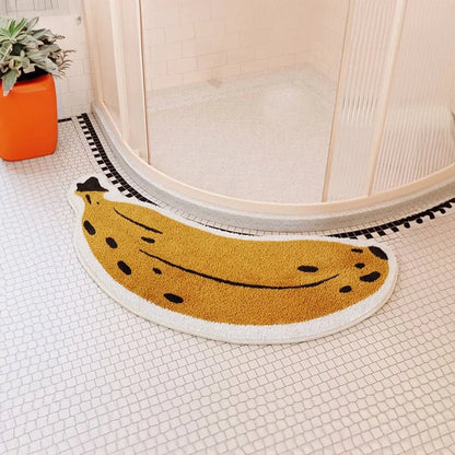 Anti-Slip Bathroom Mat with Banana or Eggplant Design - ZestPad