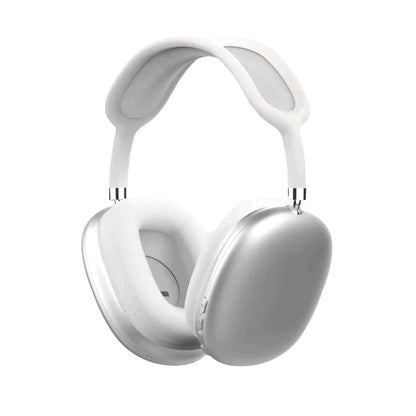 Weiße kabellose Over-Ear-Kopfhörer, Geräuschunterdrückung, modernes Design.