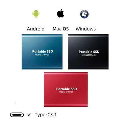 Portable High-Speed SSD Storage, USB-C 1050MB/s (64GB) 3