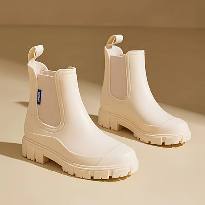 Ladies' mid-height waterproof rain boots with anti-slip sole – Selora